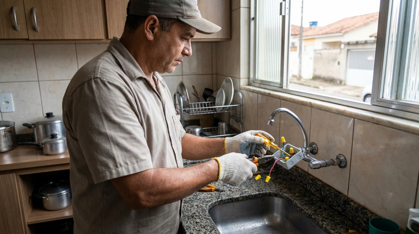 Adequação de Ponto Elétrico no Centro, Palhoça‑SC