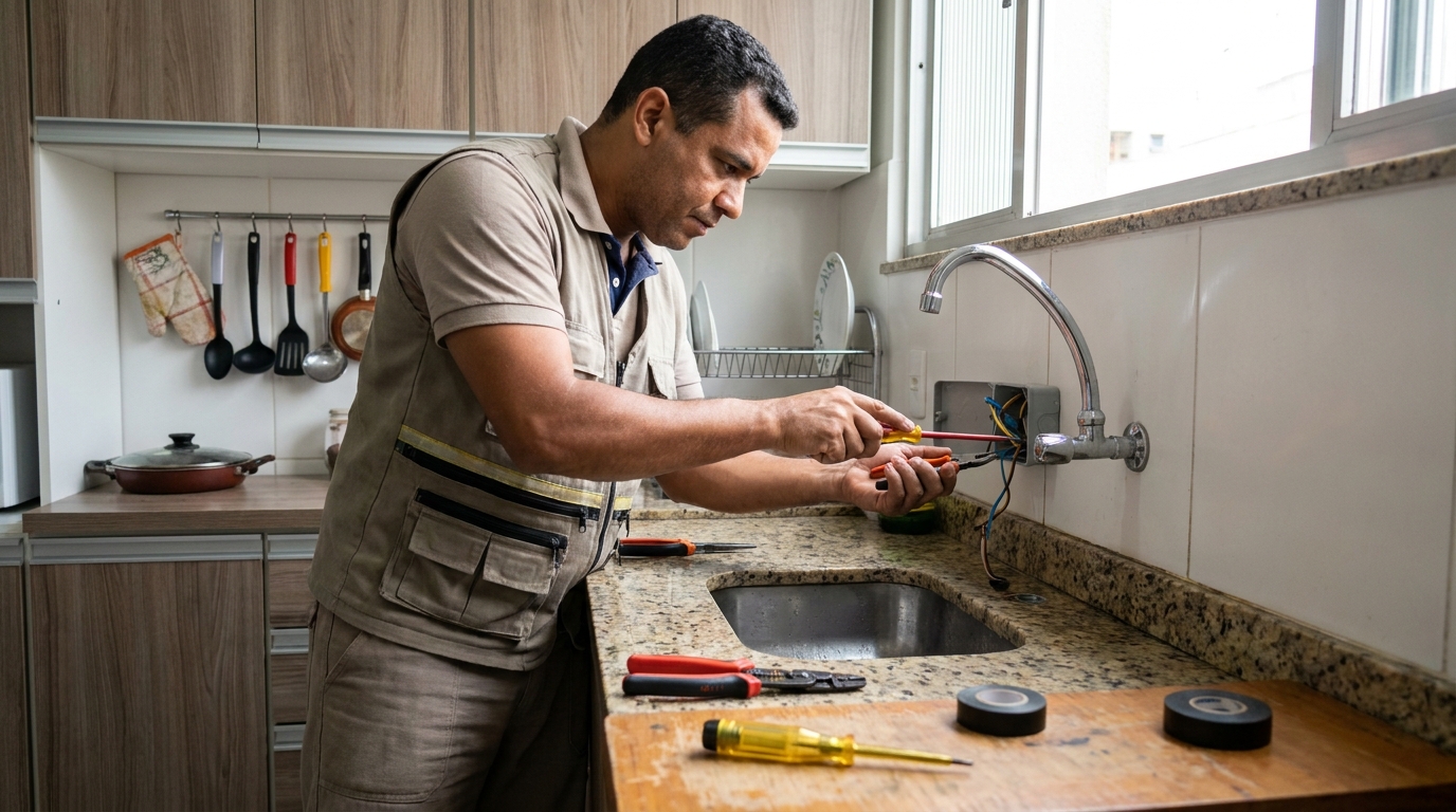 Instalação em Cozinha ou Área Gourmet no Centro, Palhoça‑SC
