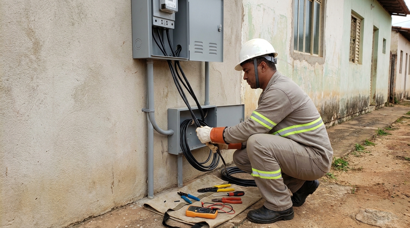 Regularização de Entrada de Energia no Centro, Palhoça‑SC