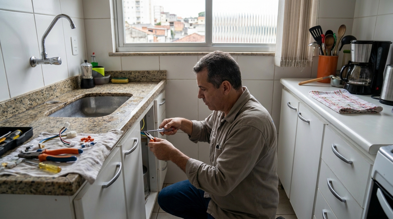 Troca de Torneira Elétrica no Centro, Palhoça‑SC